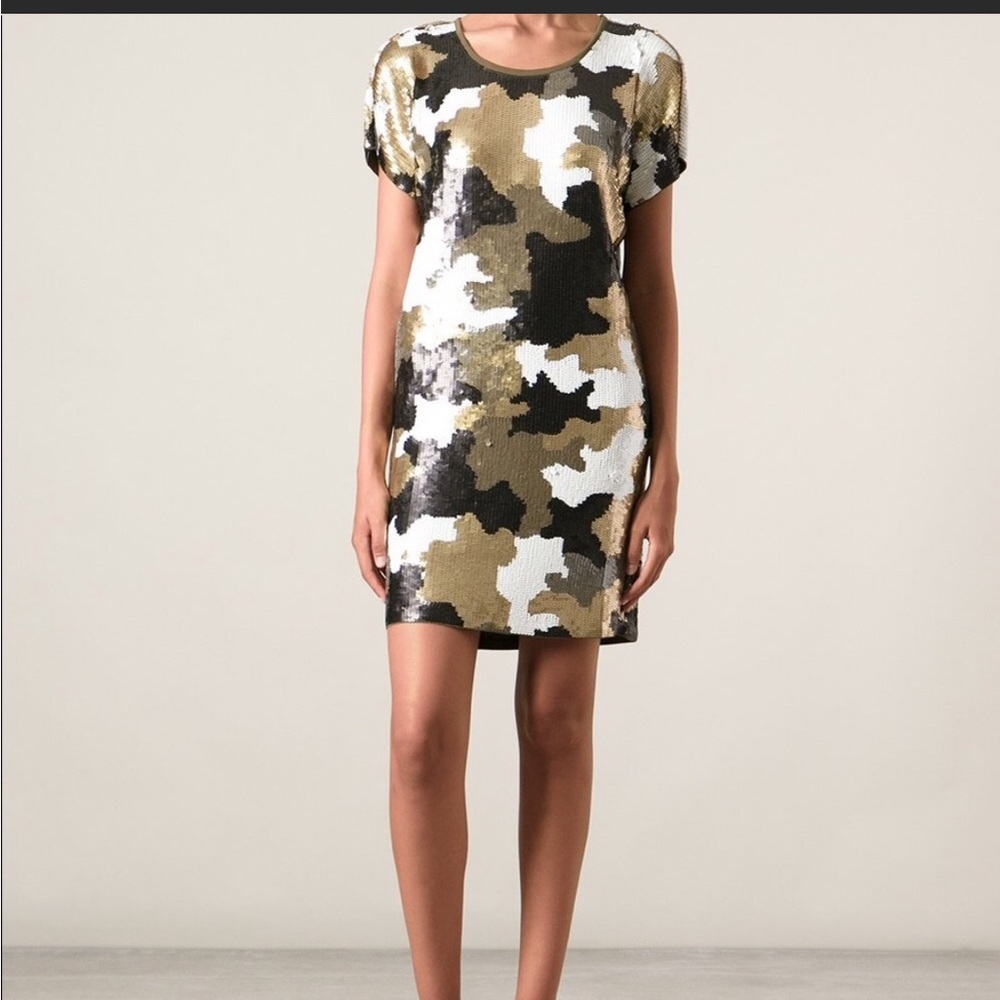 Michael Kors Sequin Camo Dress